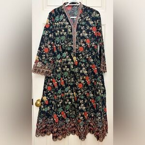 Cotton 3 piece outfit Pakistani/Indian Kurta Pants & Dupatta